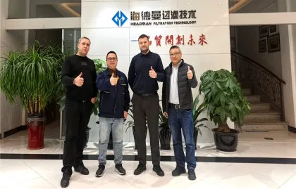 ロシアのクライアントがヘッドマンを訪れ、ユーラシアろ過市場での新たな協力を探る